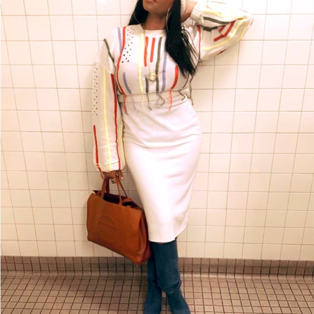 Boutique tassel addiction sweater
